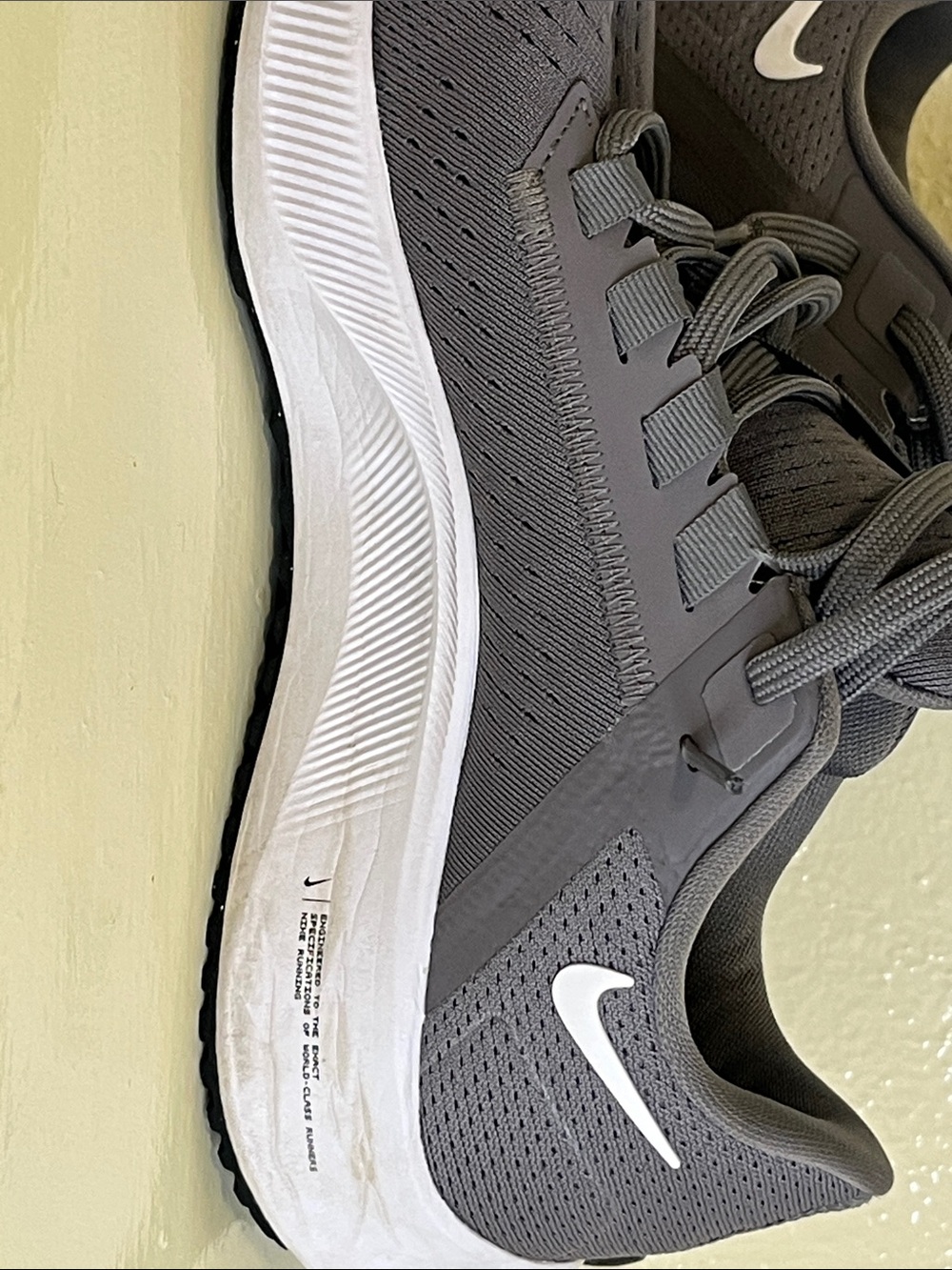 Nike Air Zoom Pegasus 38, women’s sz9.
Grey & White. - Picture 5 of 12